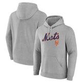 New York Mets Team Lockup Hoodie - Gray