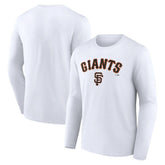 San Francisco Giants Team Lockup Long Sleeve T-Shirt - White