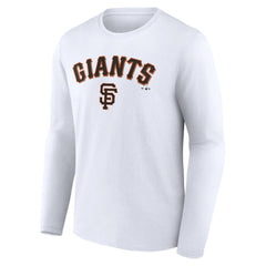 San Francisco Giants Team Lockup Long Sleeve T-Shirt - White