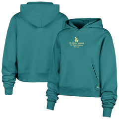 Los Angeles Dodgers Women's Contemporary Basics Anderson Foundation Hoodie - Teal | 47 brand
