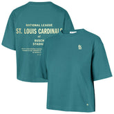 St. Louis Cardinals Women's Contemporary Basics Leon City T-Shirt - Teal | 47 brand