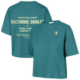Baltimore Orioles Women's Contemporary Basics Leon City T-Shirt - Teal | 47 brand