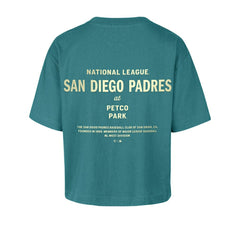 San Diego Padres Women's Contemporary Basics Leon City T-Shirt - Teal | 47 brand
