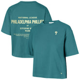 Philadelphia Phillies Women's Contemporary Basics Leon City T-Shirt - Teal | 47 brand