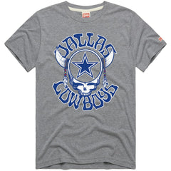 Dallas Cowboys Homage NFL x Grateful Dead Tri-Blend T-Shirt - Gray outlet