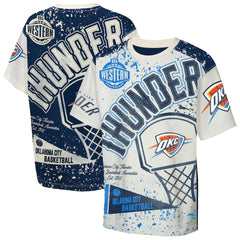 Oklahoma City Thunder Outerstuff Youth Top Player All-Over-Print T-Shirt - Cream discount