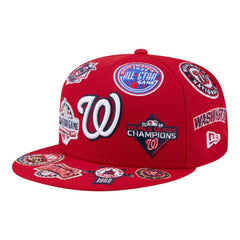 Washington Nationals All Over 59FIFTY Fitted Hat - Red | New Era