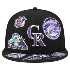 Colorado Rockies All Over 59FIFTY Fitted Hat - Black | New Era