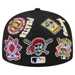 Pittsburgh Pirates All Over 59FIFTY Fitted Hat - Black | New Era