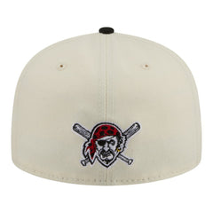 Pittsburgh Pirates Two-Tone Stitch 59FIFTY Fitted Hat - Cream | New Era