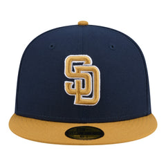 San Diego Padres Two-Tone Color Pack 59FIFTY Fitted Hat - Navy/Khaki | New Era