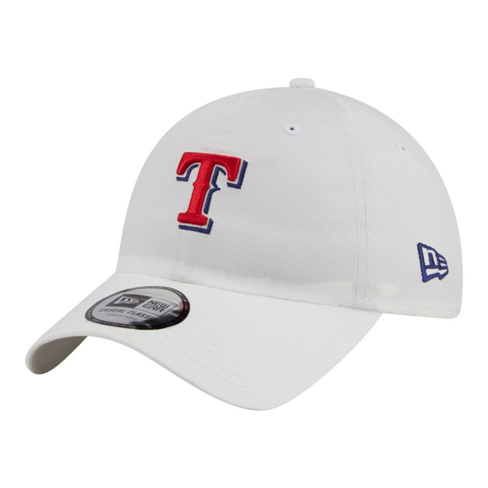 Texas Rangers Ripstop Casual Classic Adjustable Hat - White | New Era