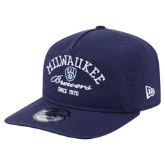 Milwaukee Brewers Stacked 19TWENTY Adjustable Hat - Navy | New Era