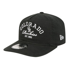 Colorado Rockies Stacked 19TWENTY Adjustable Hat - Black | New Era
