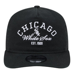 Chicago White Sox Stacked 19TWENTY Adjustable Hat - Black | New Era
