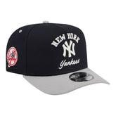 New York Yankees Arched A-Frame 9FIFTY Adjustable Hat - Navy | New Era