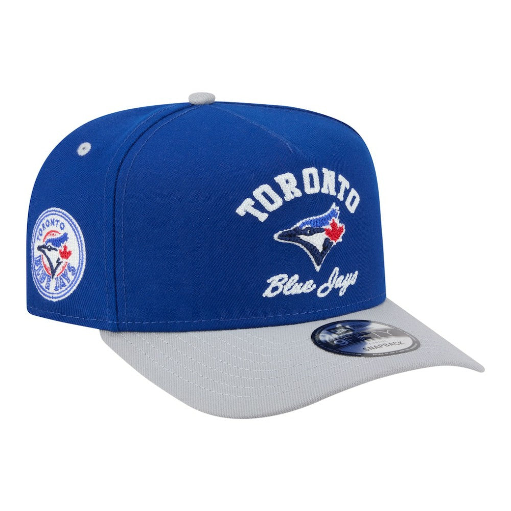 Toronto Blue Jays Arched A-Frame 9FIFTY Adjustable Hat - Royal/Gray | New Era