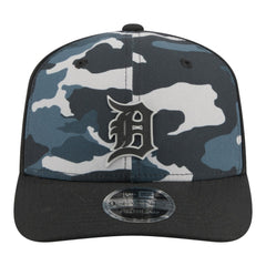Detroit Tigers Tonal Camo 9SEVENTY Stretch-Snap Hat - Black | New Era
