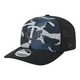 Minnesota Twins Tonal Camo 9SEVENTY Stretch-Snap Hat - Black | New Era
