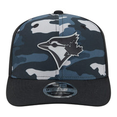 Toronto Blue Jays Tonal Camo 9SEVENTY Stretch-Snap Hat - Black | New Era