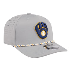 Milwaukee Brewers Sport Rope 9SEVENTY Adjustable Hat - Gray | New Era