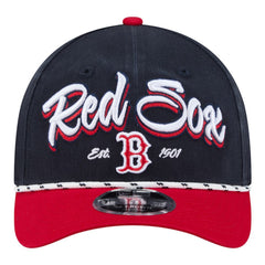 Boston Red Sox Team Loyal 9FORTY M-Crown Adjustable Hat - Navy/Red | New Era
