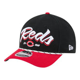 Cincinnati Reds Team Loyal 9FORTY M-Crown Adjustable Hat - Black/Red | New Era