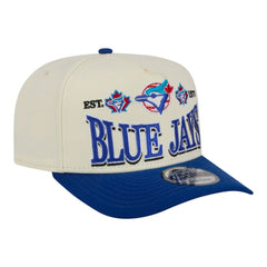 Toronto Blue Jays Throwback Tri-Hit A-Frame 9FIFTY Adjustable Hat - Cream | New Era