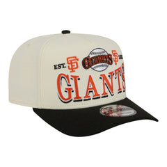 San Francisco Giants Throwback Tri-Hit A-Frame 9FIFTY Adjustable Hat - Cream | New Era