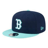 Boston Red Sox Two-Tone Color Pack 9FIFTY Snapback Hat - Navy/Turquoise | New Era