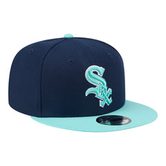 Chicago White Sox Two-Tone Color Pack 9FIFTY Snapback Hat - Navy/Turquoise | New Era