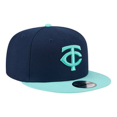 Minnesota Twins Two-Tone Color Pack 9FIFTY Snapback Hat - Navy/Turquoise | New Era
