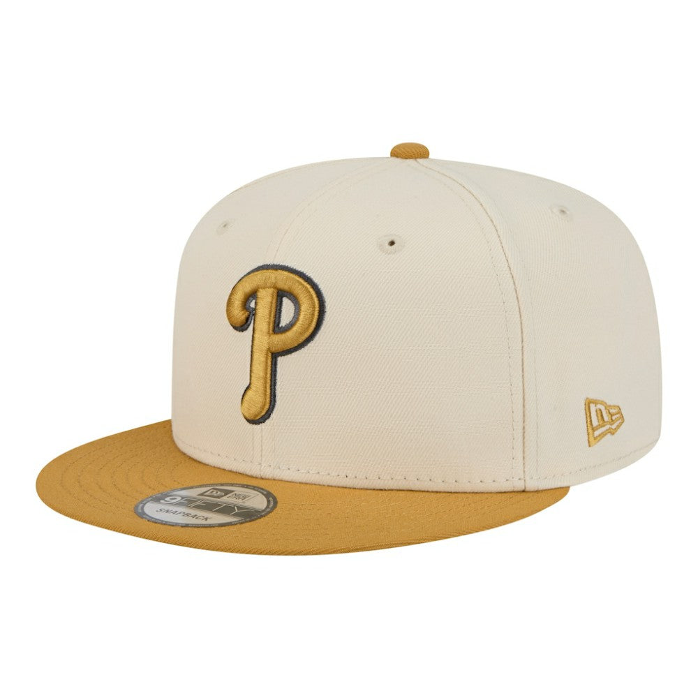Philadelphia Phillies Two-Tone Color Pack 9FIFTY Snapback Hat - Light Beige/Khaki | New Era