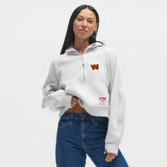 Washington Commanders lululemon Women's Scuba Oversized Half-Zip Hoodie - Heathered Core Ultra Light Grey discount