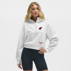 Arizona Cardinals lululemon Women's Scuba Oversized Half-Zip Hoodie - Heathered Core Ultra Light Grey outlet