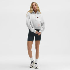 Arizona Cardinals lululemon Women's Scuba Oversized Half-Zip Hoodie - Heathered Core Ultra Light Grey outlet
