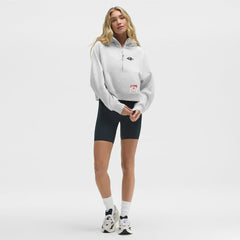 Baltimore Ravens lululemon Women's Scuba Oversized Half-Zip Hoodie - Heathered Core Ultra Light Grey sale