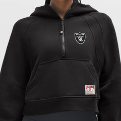 Las Vegas Raiders lululemon Women's Scuba Oversized Half-Zip Hoodie - Black discount