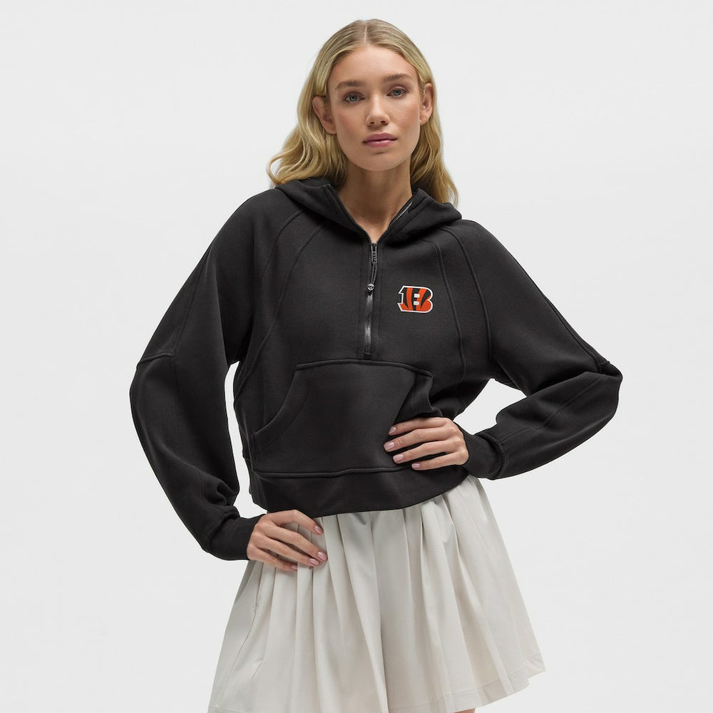 Cincinnati Bengals lululemon Women's Scuba Oversized Half-Zip Hoodie - Black discount