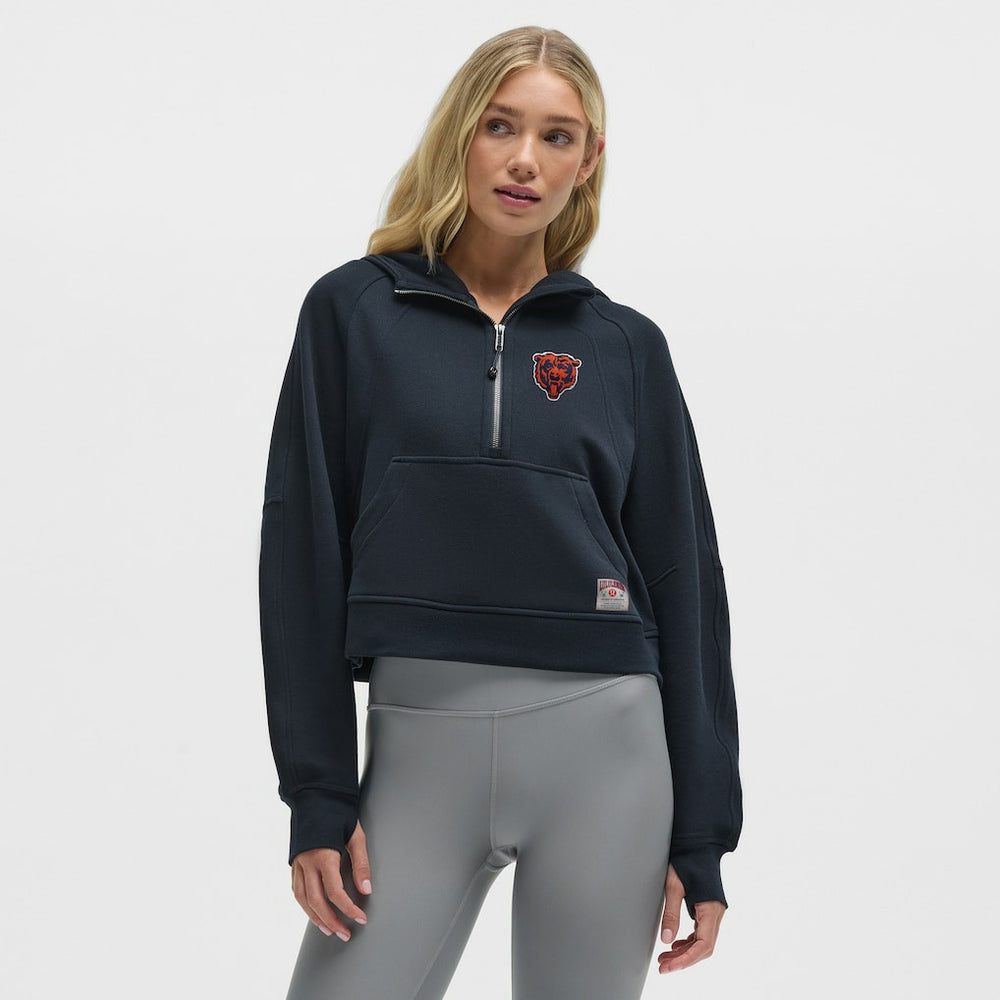 Chicago Bears lululemon Women's Scuba Oversized Half-Zip Hoodie - True Navy online