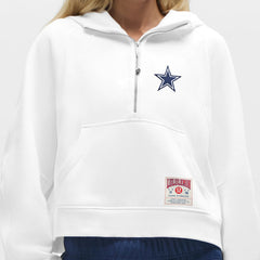 Dallas Cowboys lululemon Women's Scuba Oversized Half-Zip Hoodie - White outlet