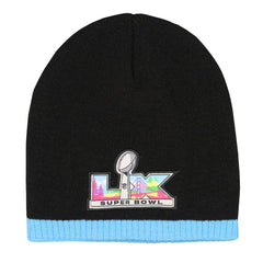 Super Bowl LX Outerstuff Youth Uncuffed Knit Hat - Black cheap