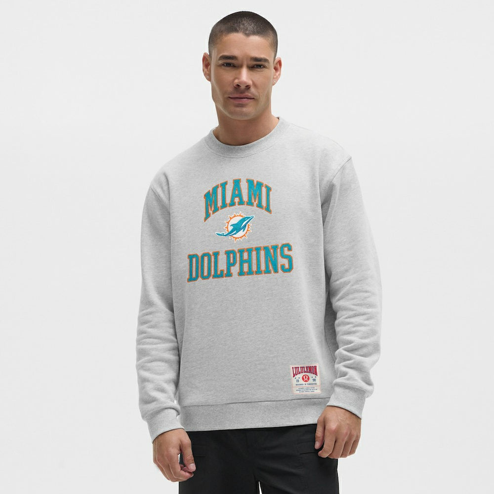 Miami Dolphins lululemon Steady State Sweatshirt - Heathered Silver Drop for sale