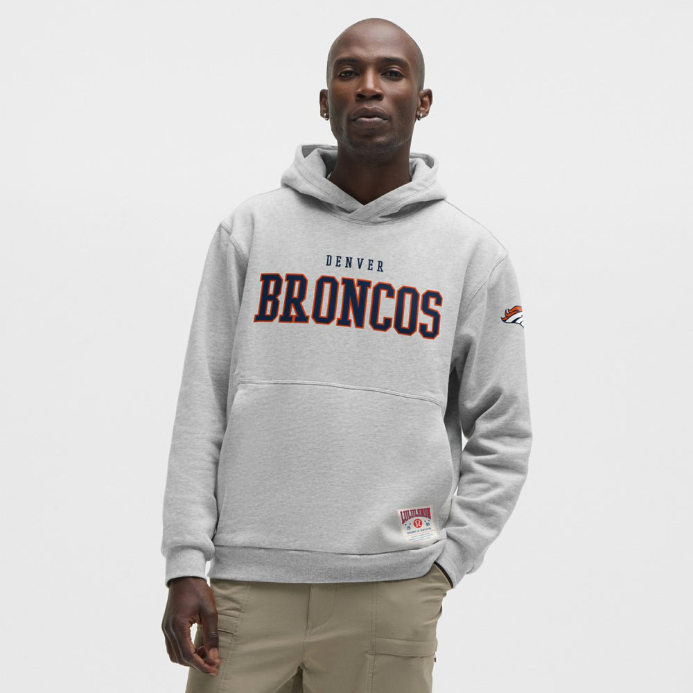 Denver Broncos lululemon Steady State Pullover Hoodie - Heathered Silver Drop for sale