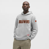 Cleveland Browns lululemon Steady State Pullover Hoodie - Heathered Silver Drop cheap