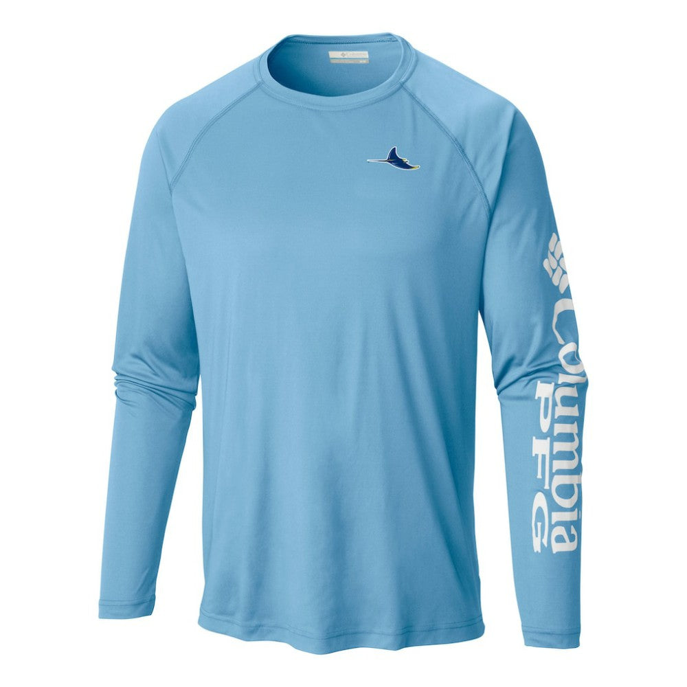 Tampa Bay Rays Terminal Tackle Long Sleeve Shirt - Light Blue | Columbia