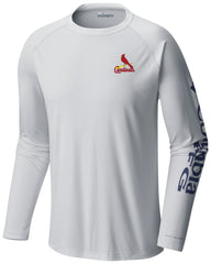 St. Louis Cardinals Terminal Tackle Long Sleeve Shirt - White | Columbia