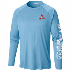 St. Louis Cardinals Terminal Tackle Long Sleeve Shirt - Light Blue | Columbia