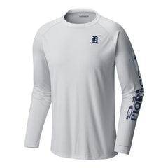 Detroit Tigers Terminal Tackle Long Sleeve Shirt - White | Columbia