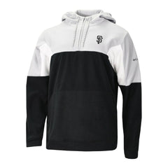 San Francisco Giants Men's Lodge Fleece Quarter-Zip Hoodie - Black | Columbia